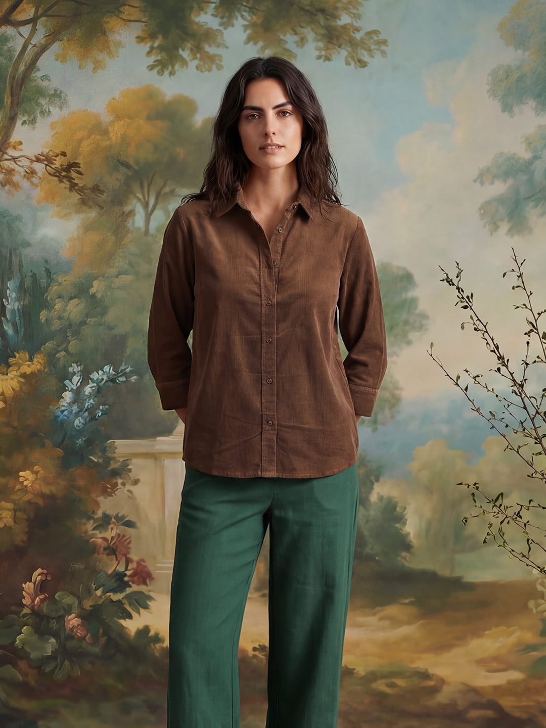 Corduroy Cloud Shirt (Deep Roast Brown)