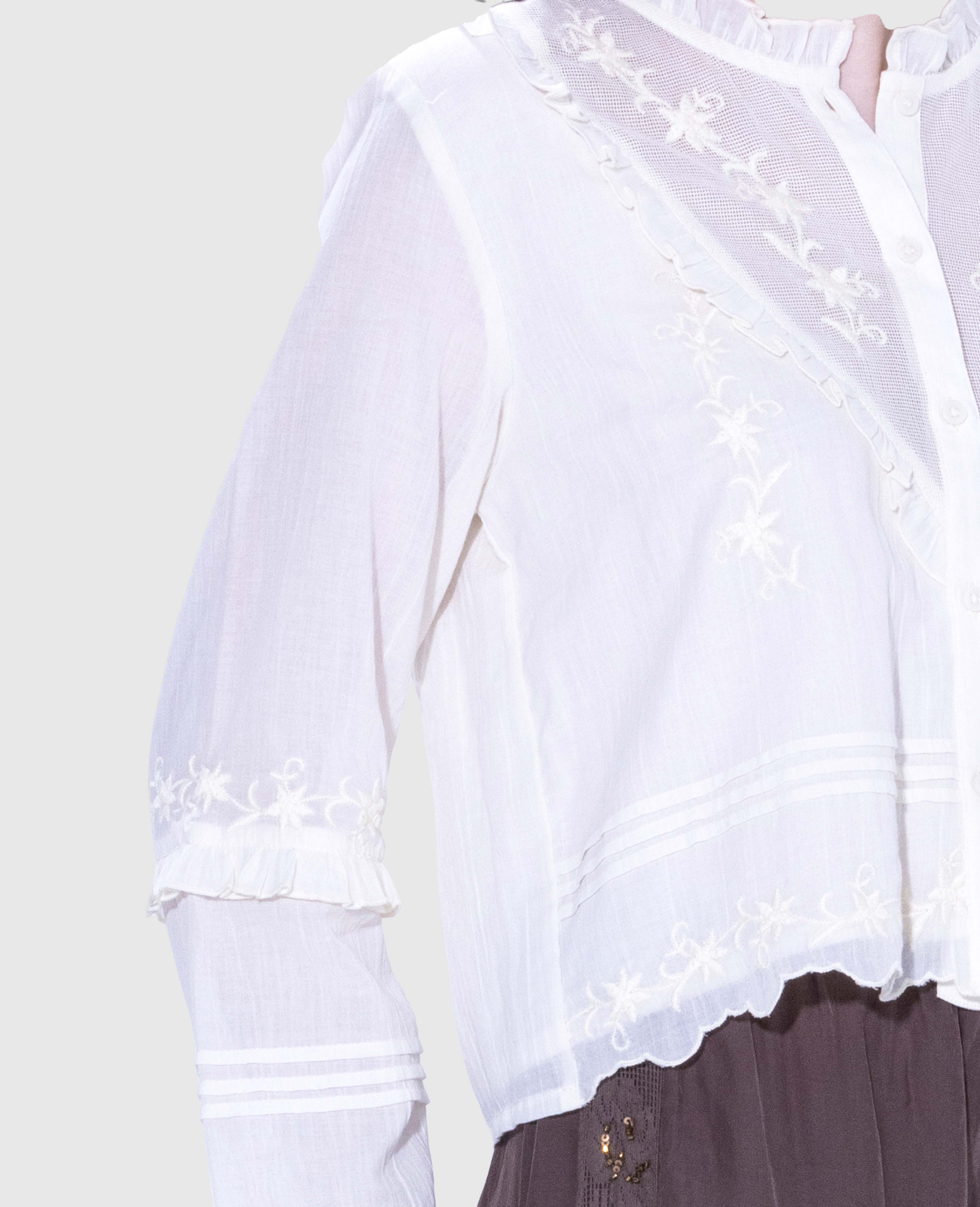 Vintage Ruffle Blouse