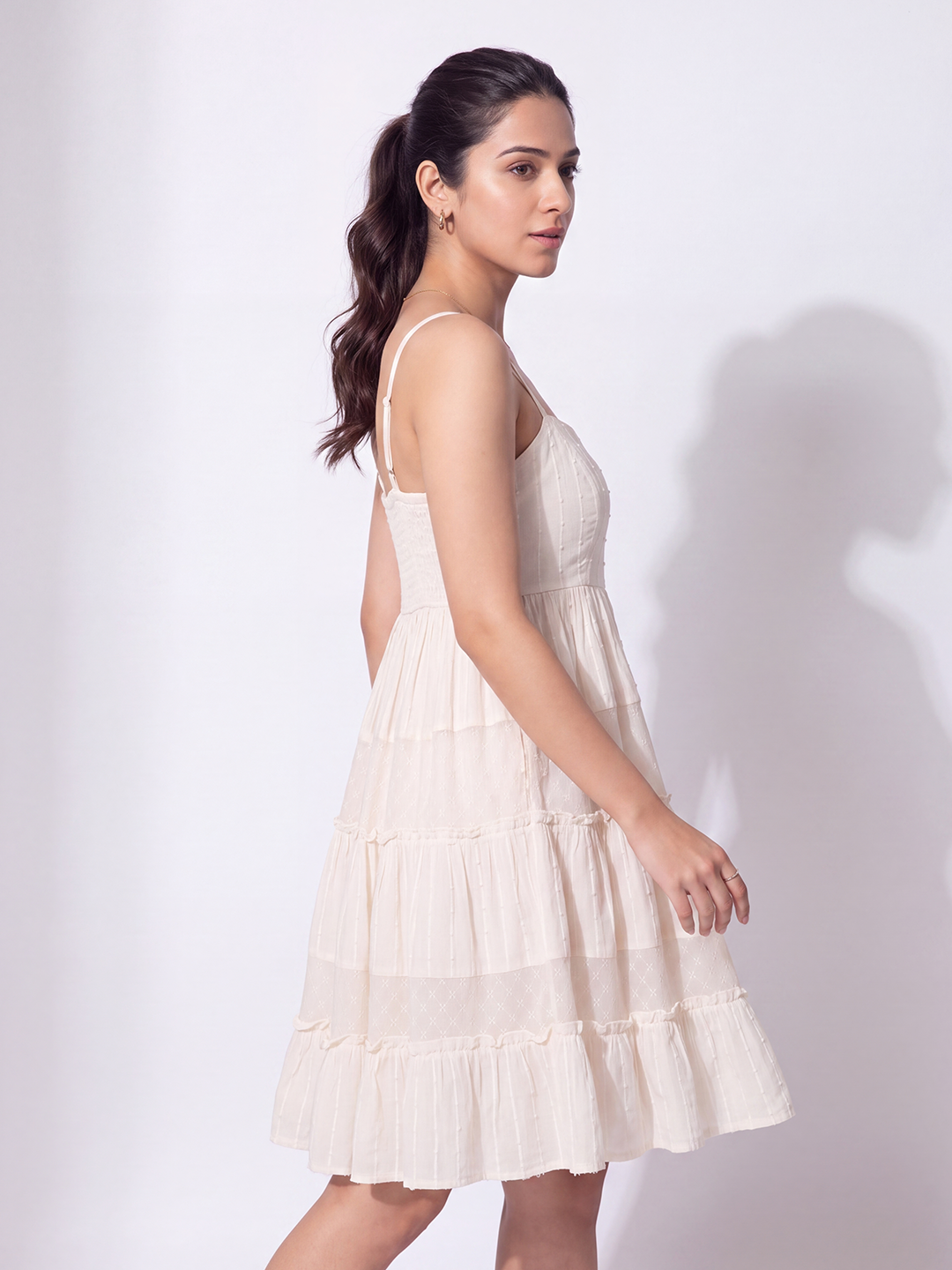Summer Mesh Tiered Dress