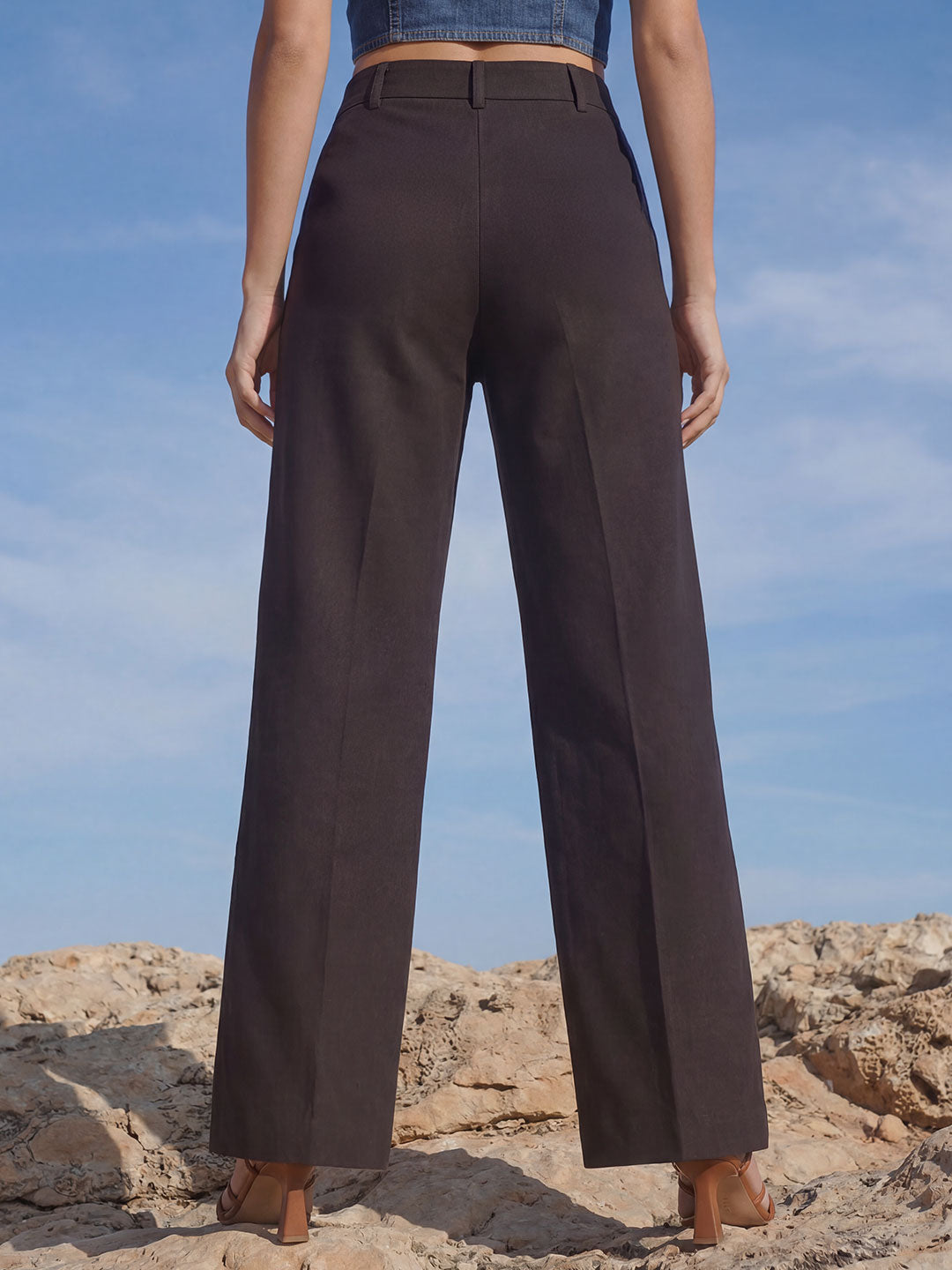 Brown Wide Trousers