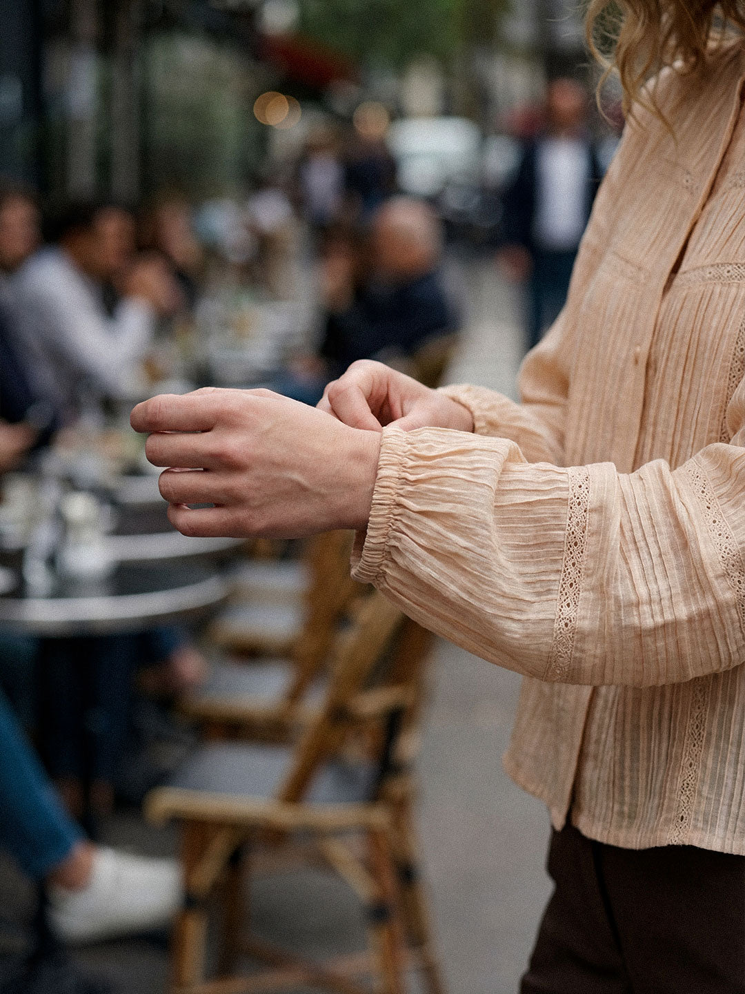Textured Button Blouse