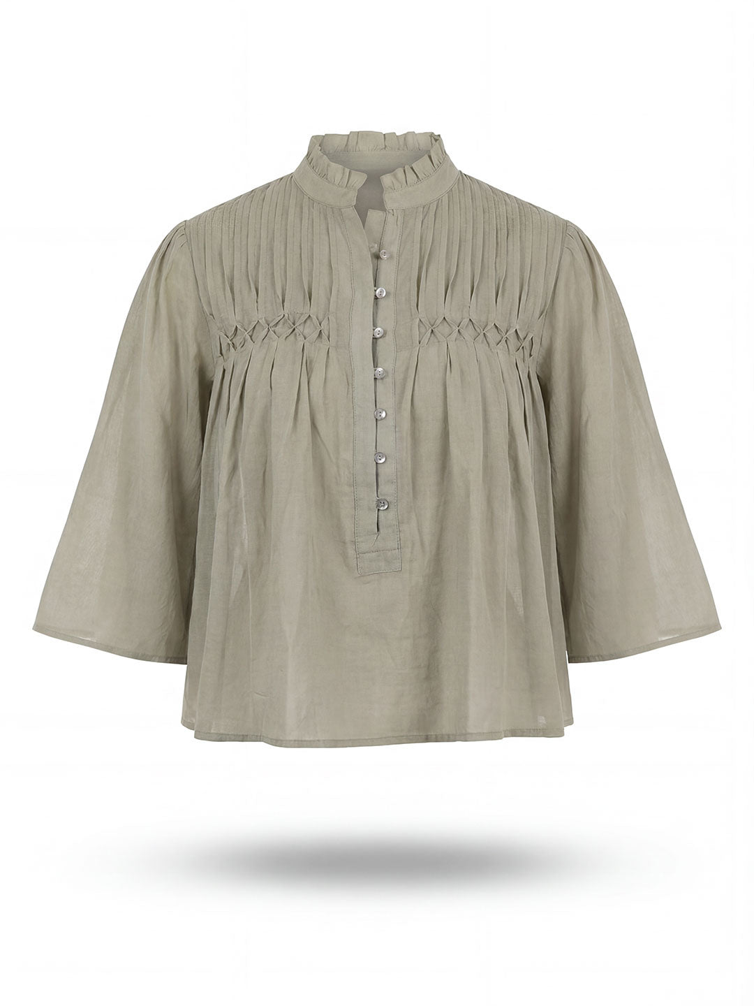 Pastel Pleated Blouse