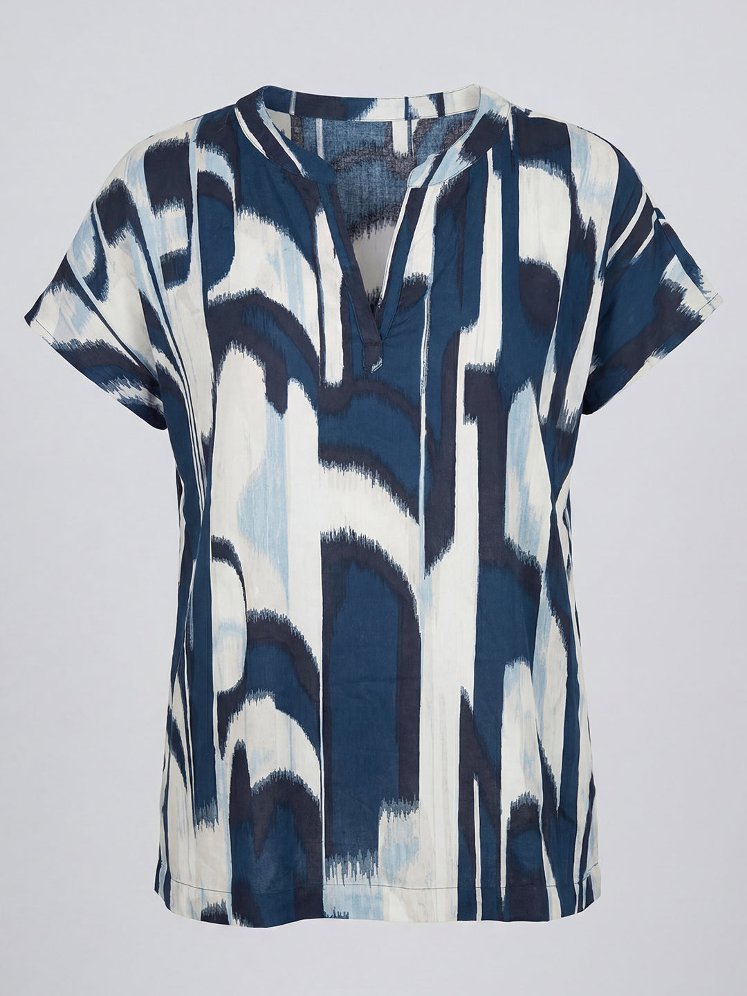 Indigo Abstract Henley