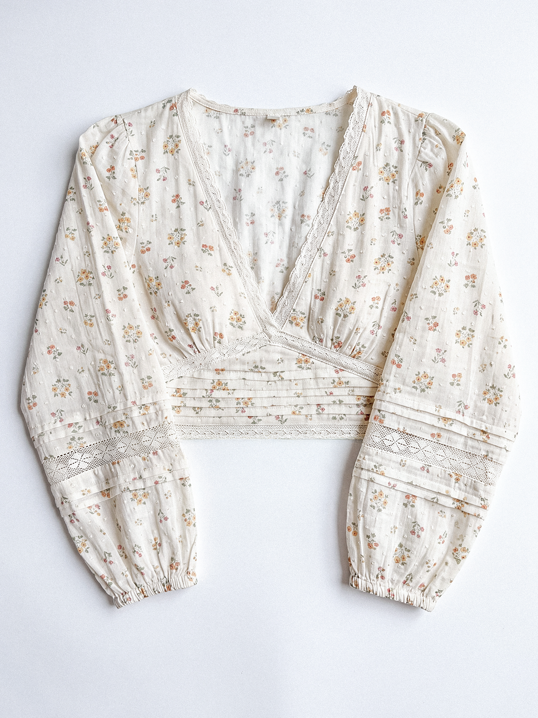 Floral Pintuck Blouse