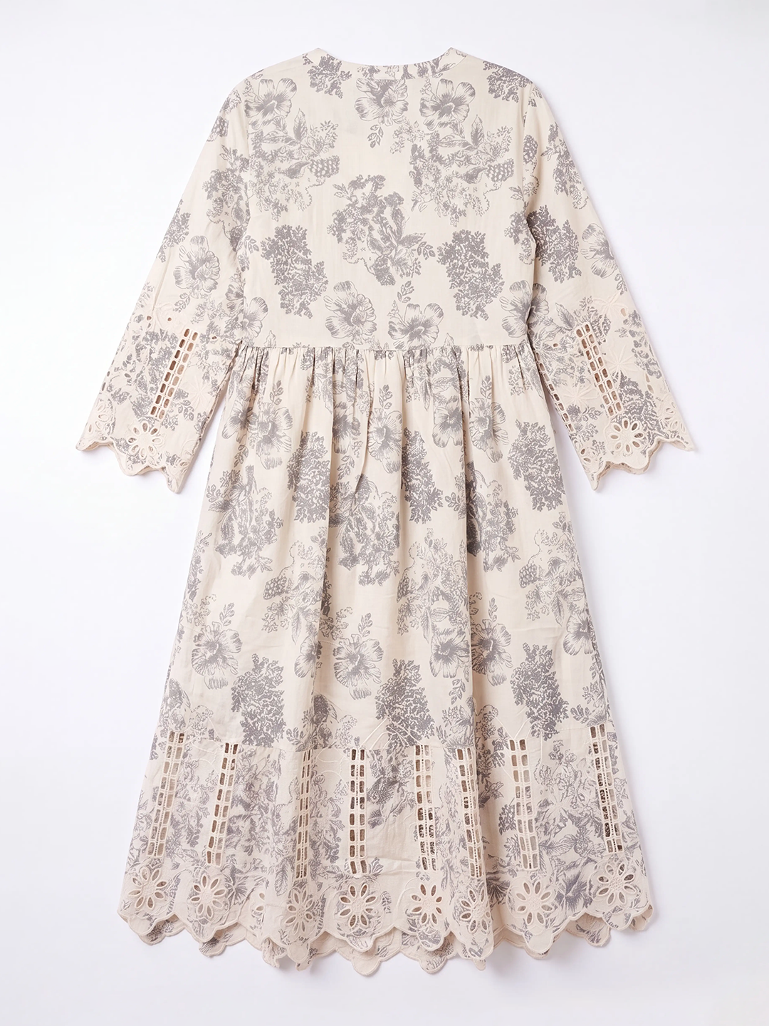 Printed Front-Tie Dress