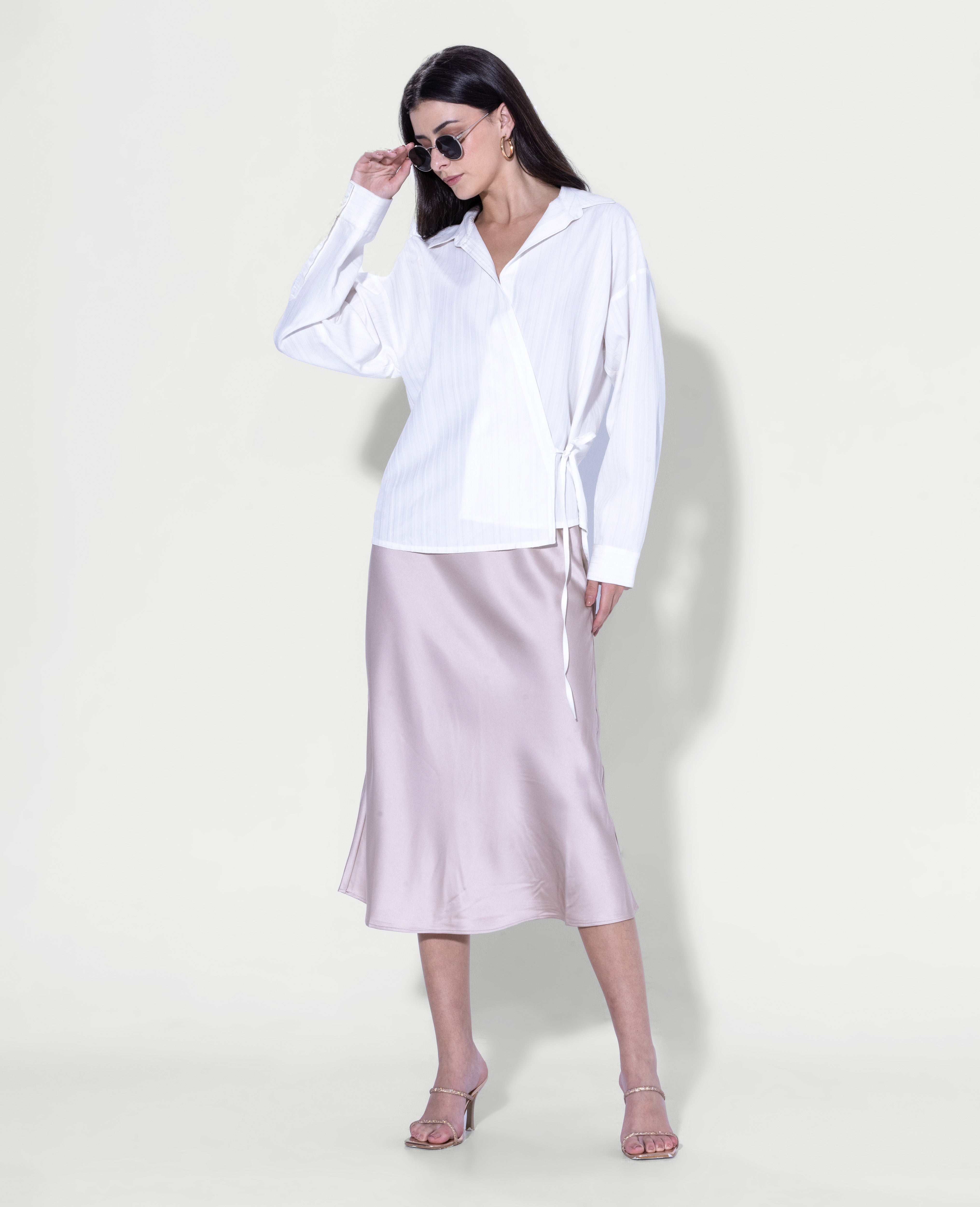 Structured Wrap Shirt