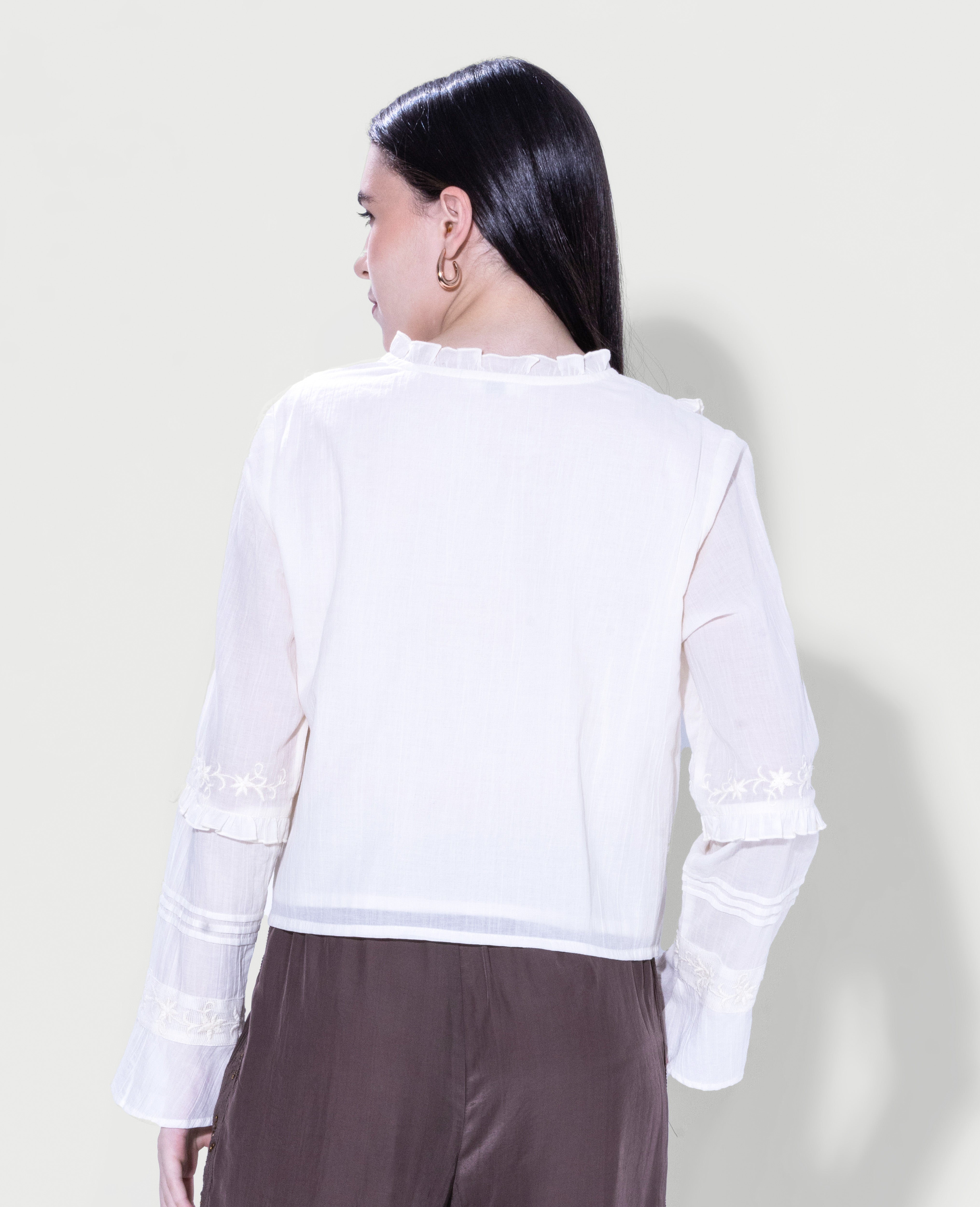 Vintage Ruffle Blouse