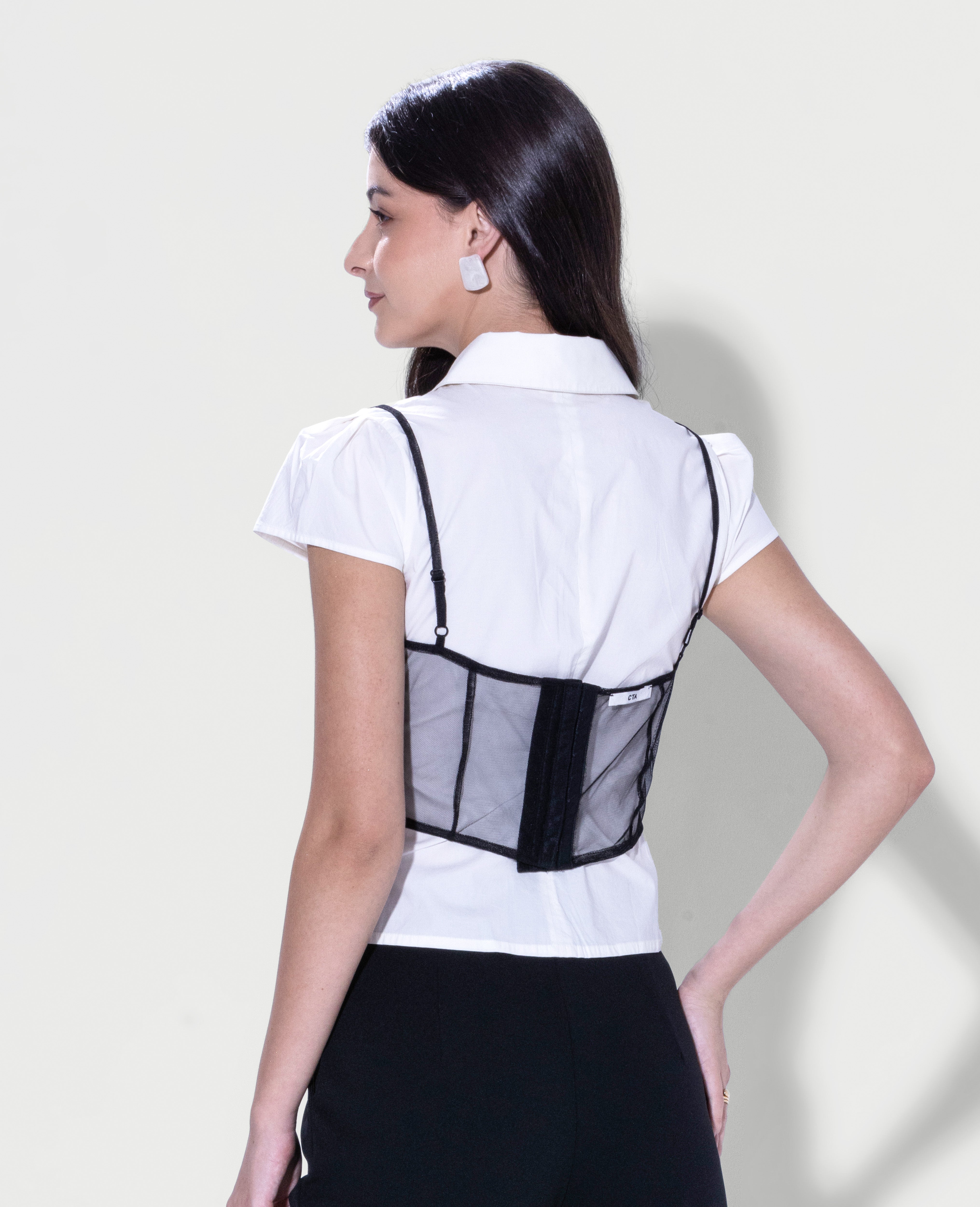 Embroidered Corset Top