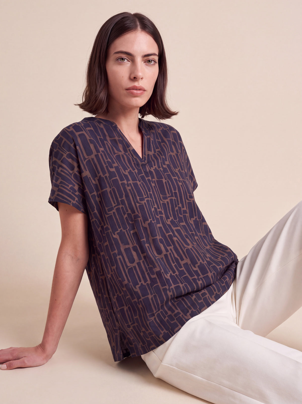 Artisan Grid Tunic