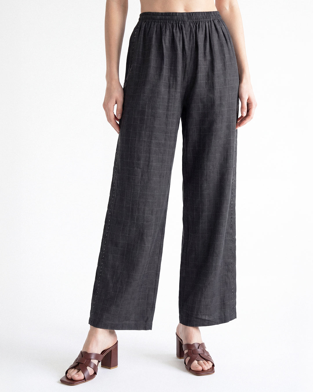 Relaxed grid Trousers