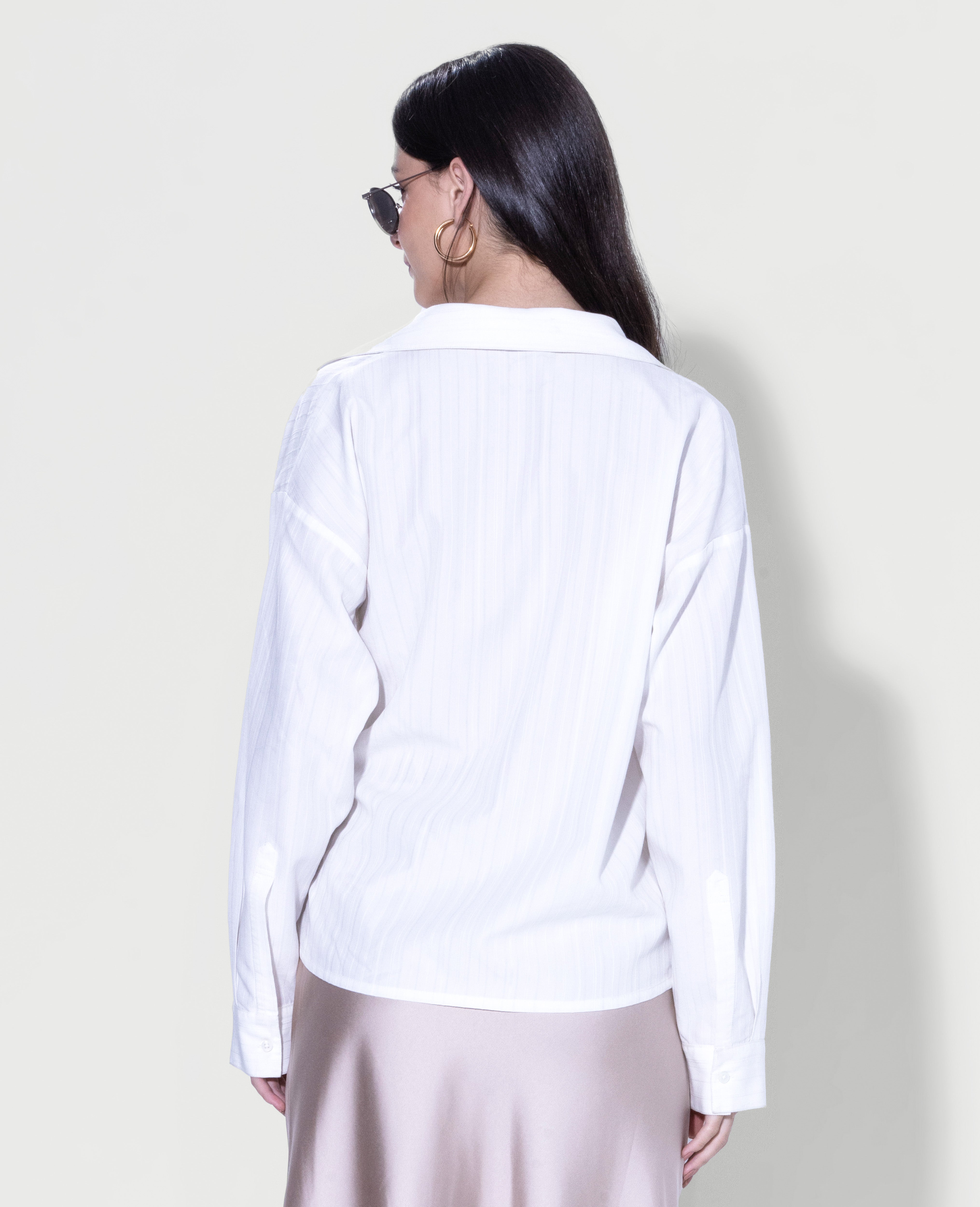 Structured Wrap Shirt