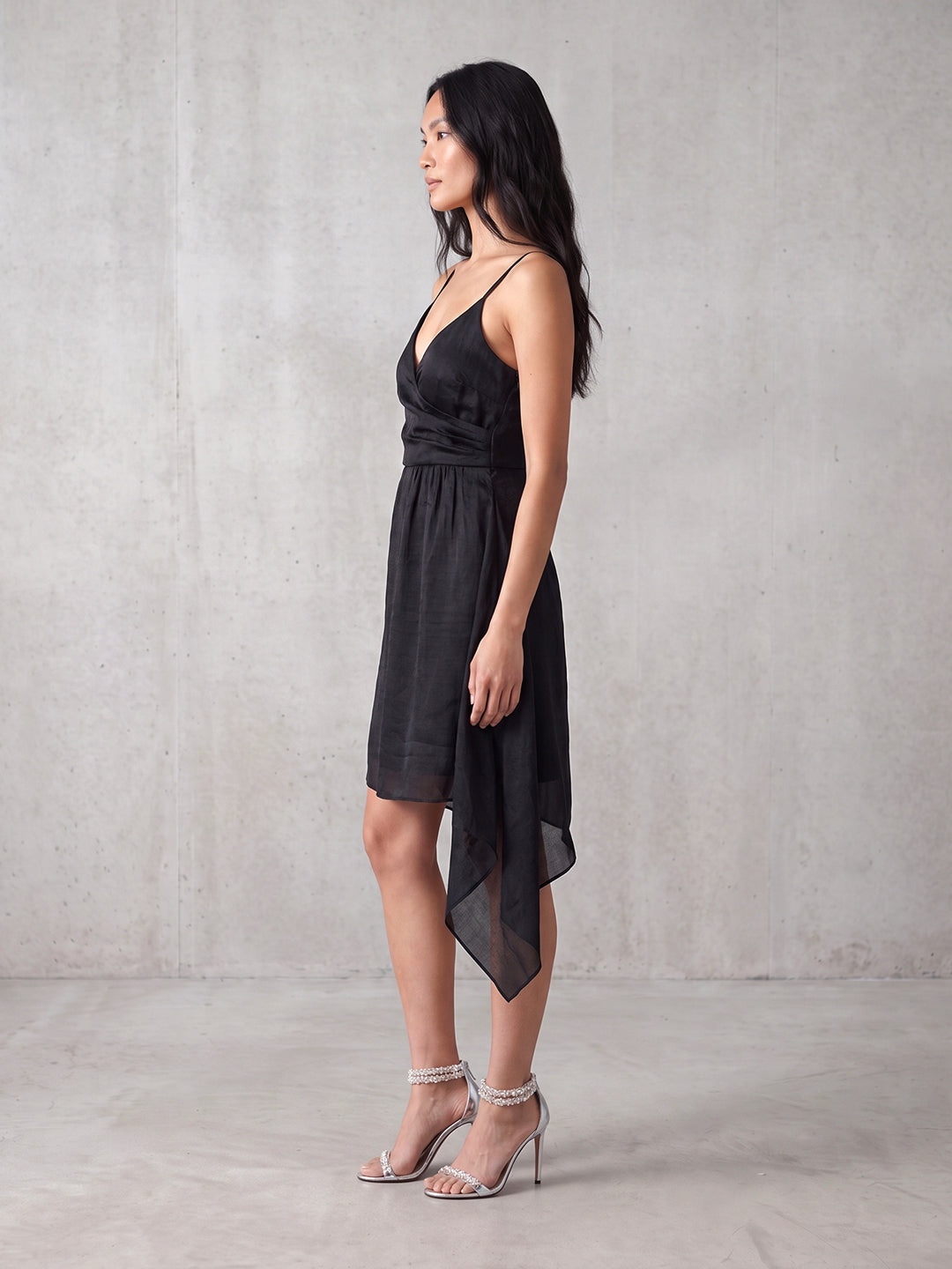 Noir Cascade Dress