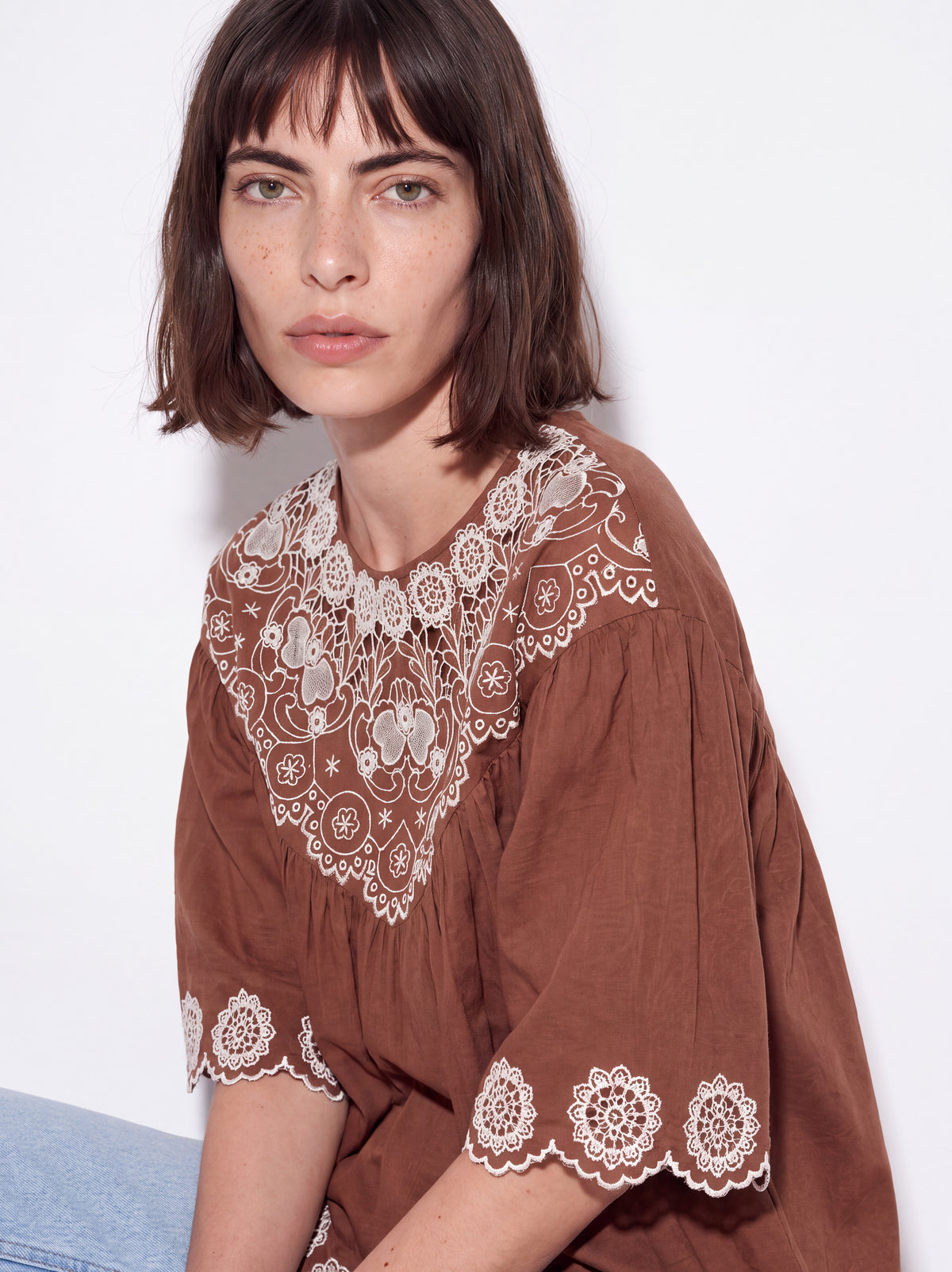 Mocha Petal Top