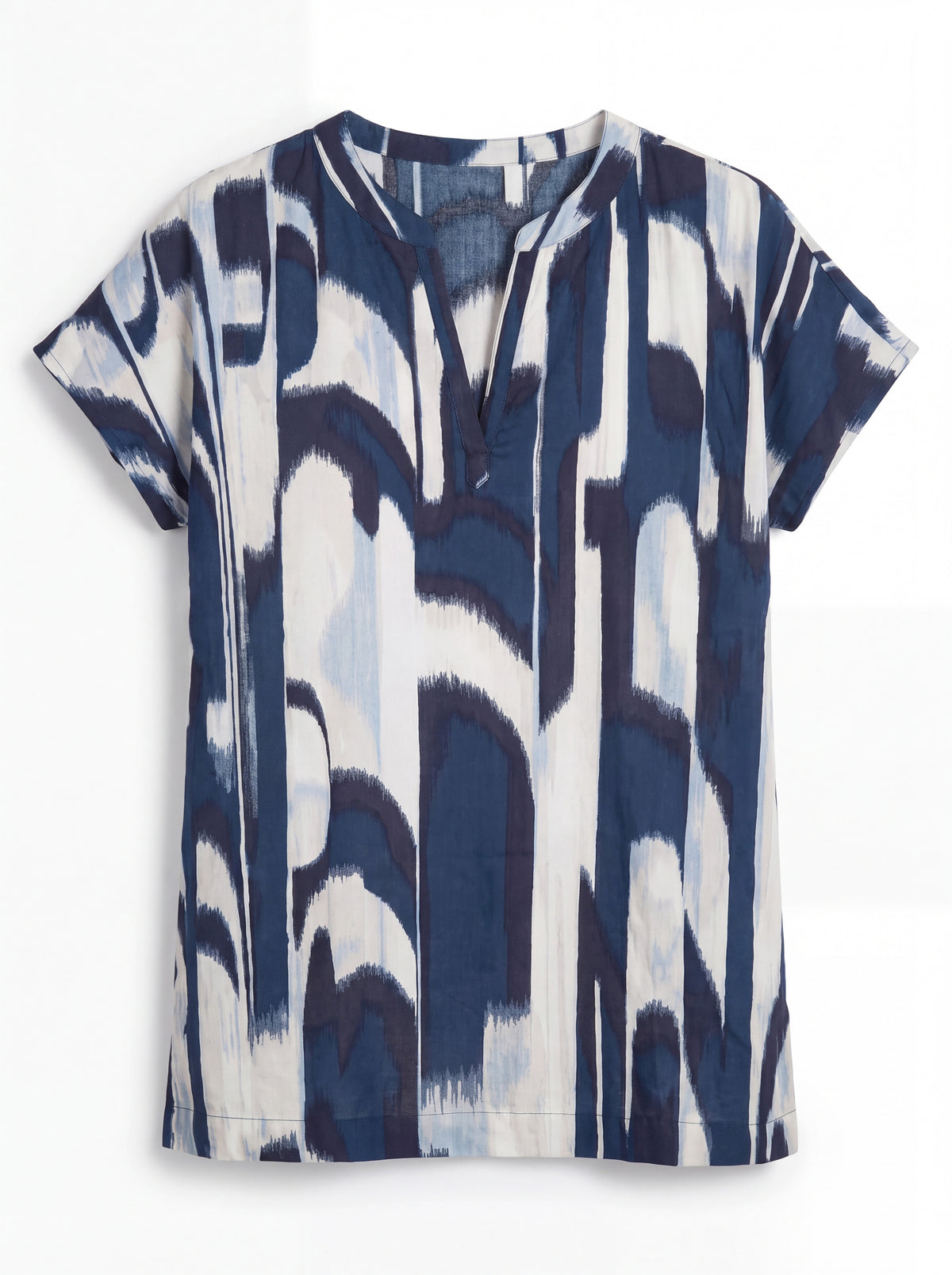 Indigo Abstract Henley