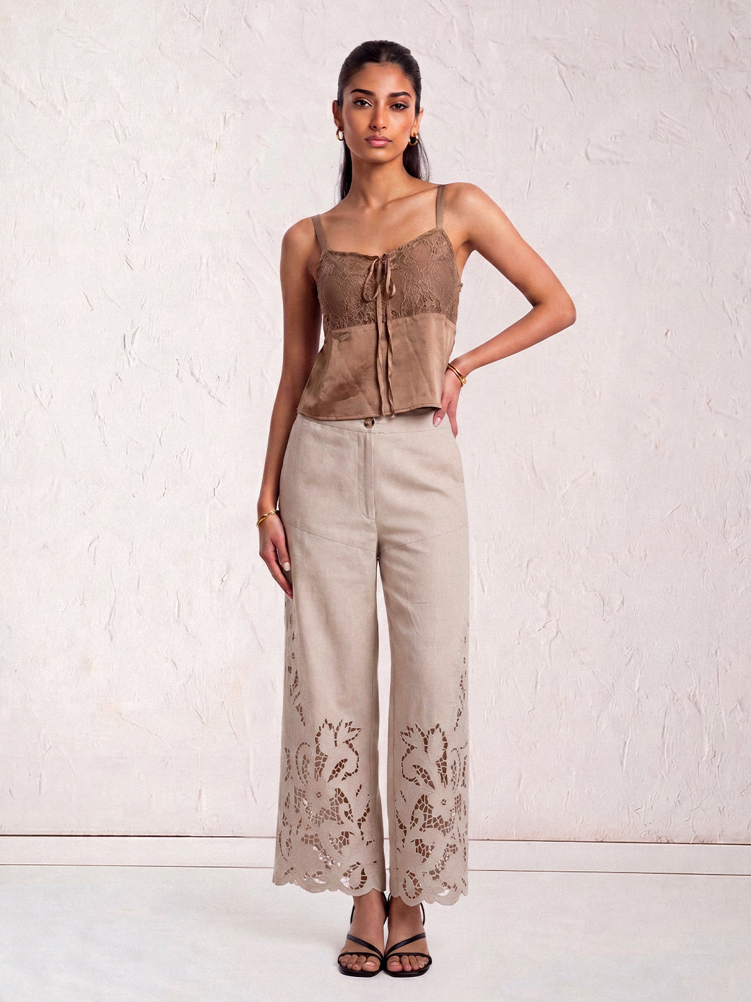 Ruched Lace Cami
