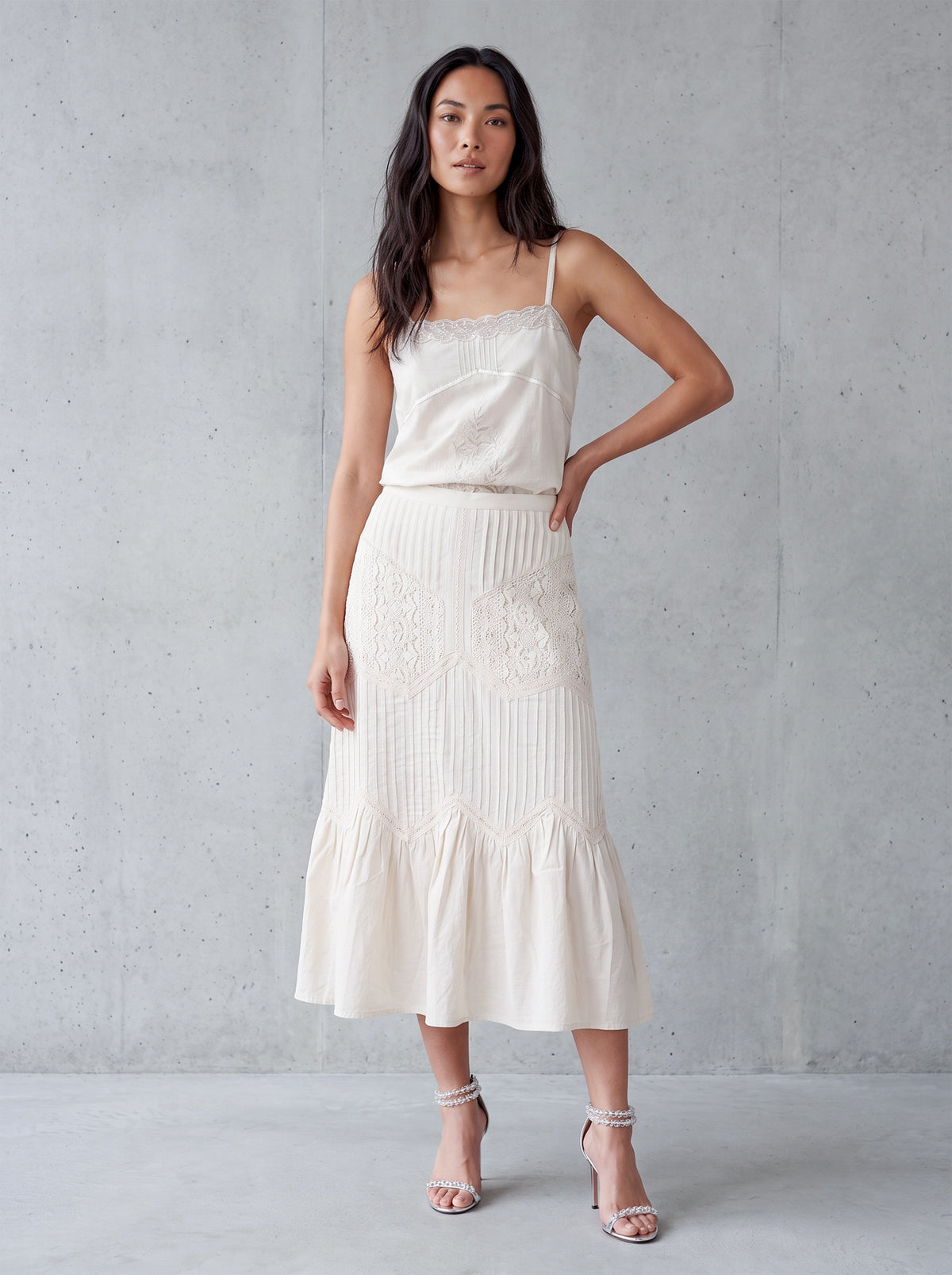 Heirloom Cotton Lace Skirt