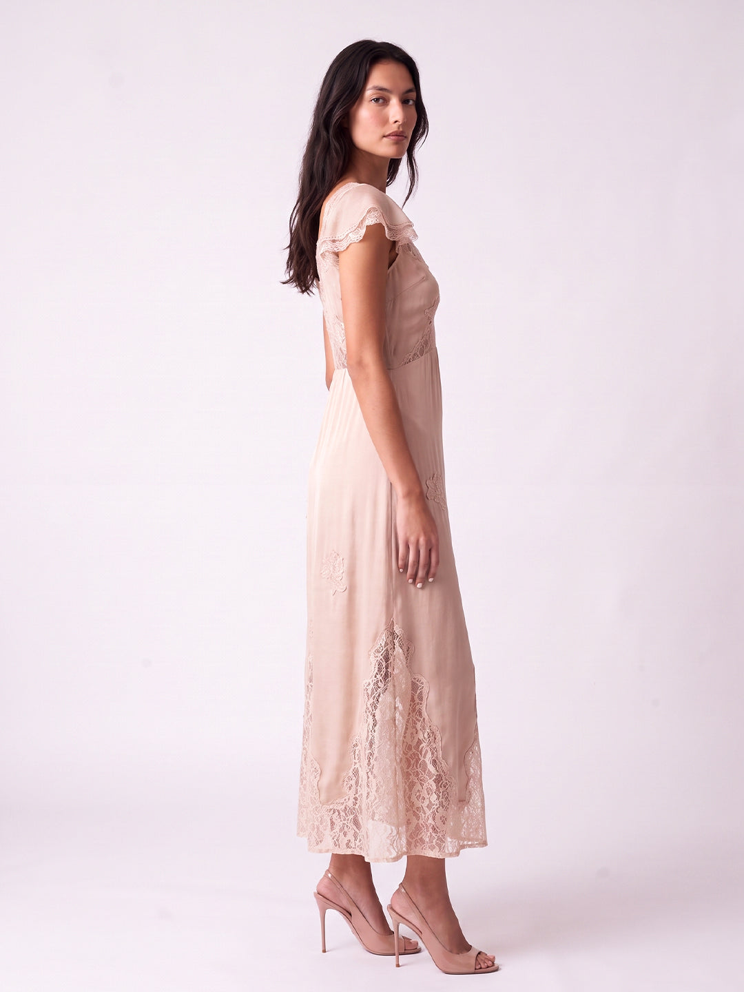 Aurelia Lace-Hem Midi