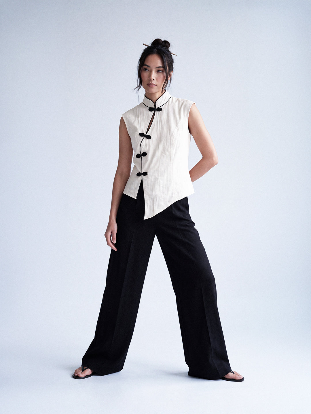 Asymmetric Sleeveless Top