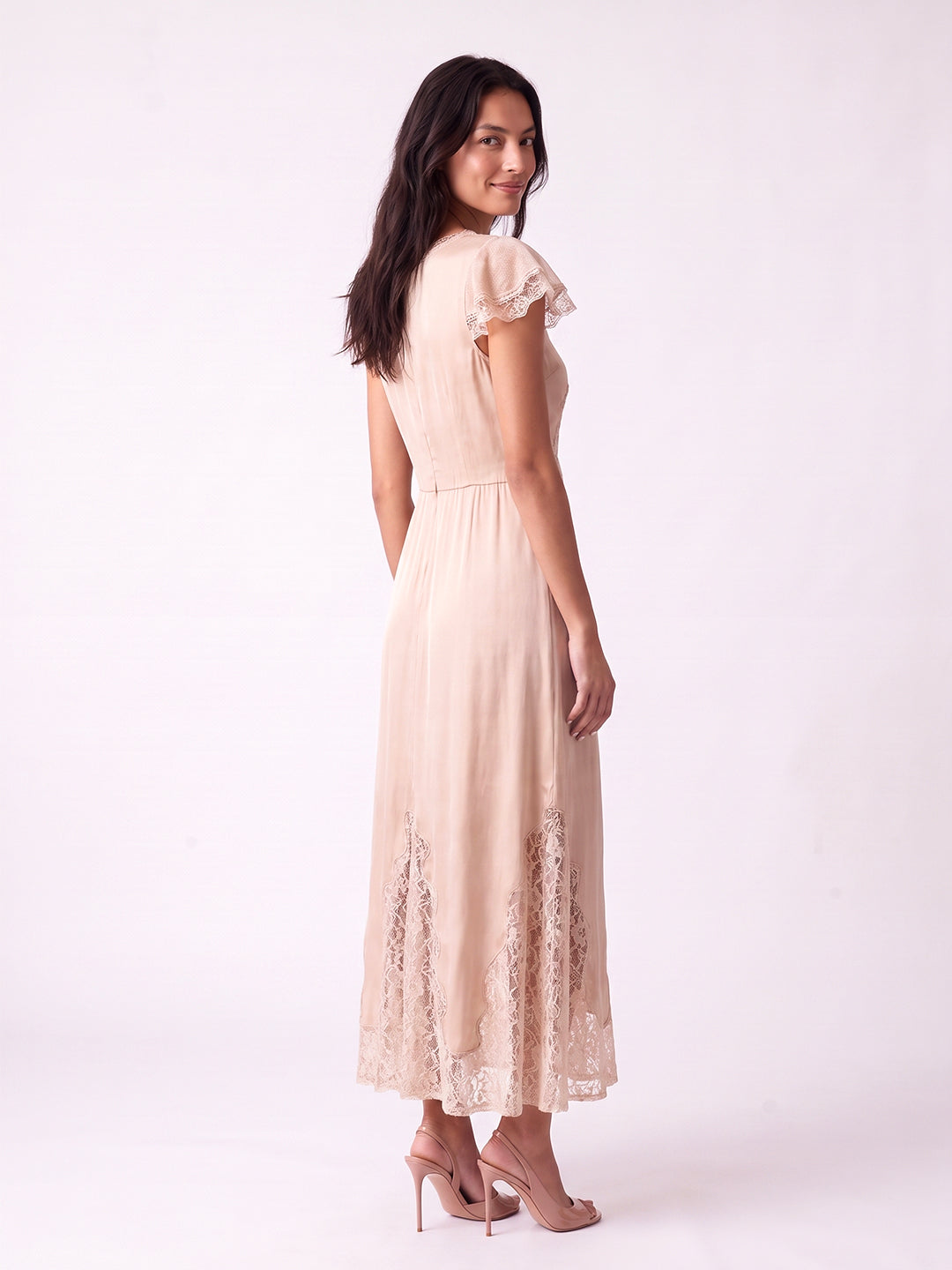 Aurelia Lace-Hem Midi