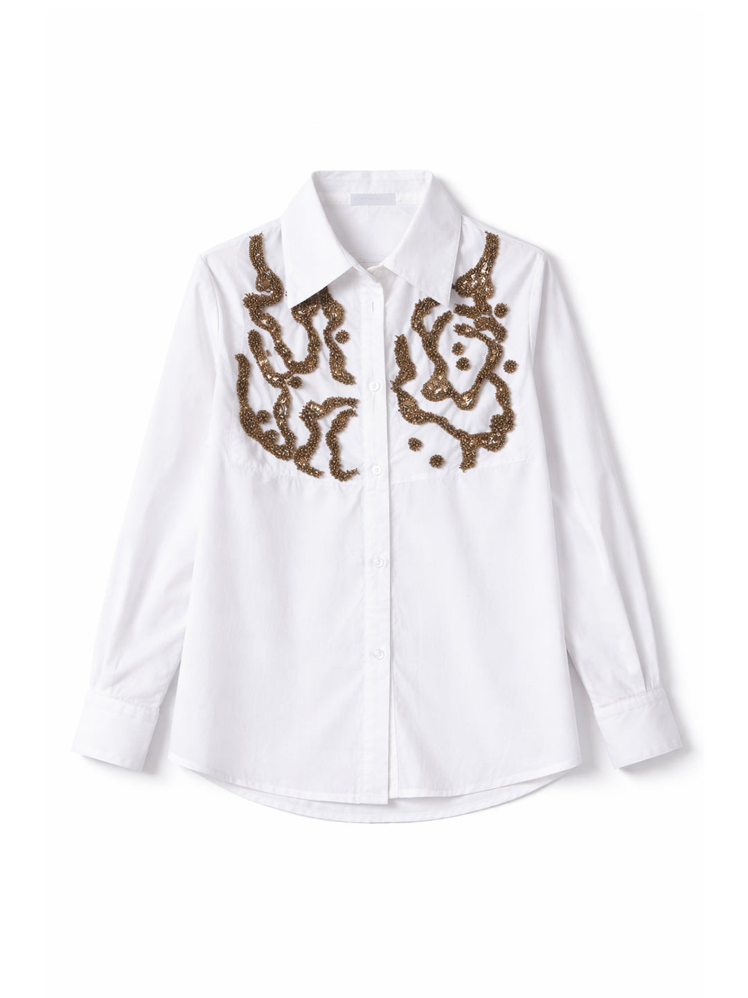 White Embellished Shirt