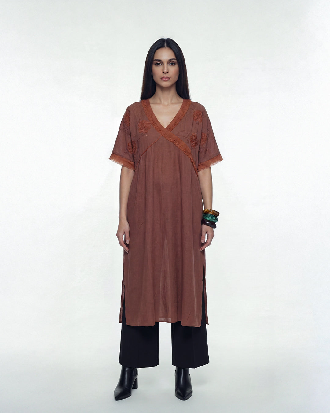 Terracotta Bloom Tunic