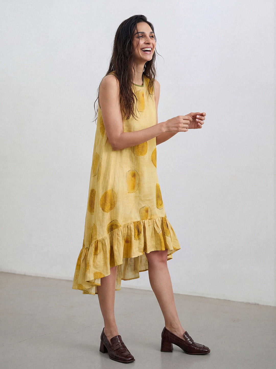 Sun-Drenched Ochre Dress