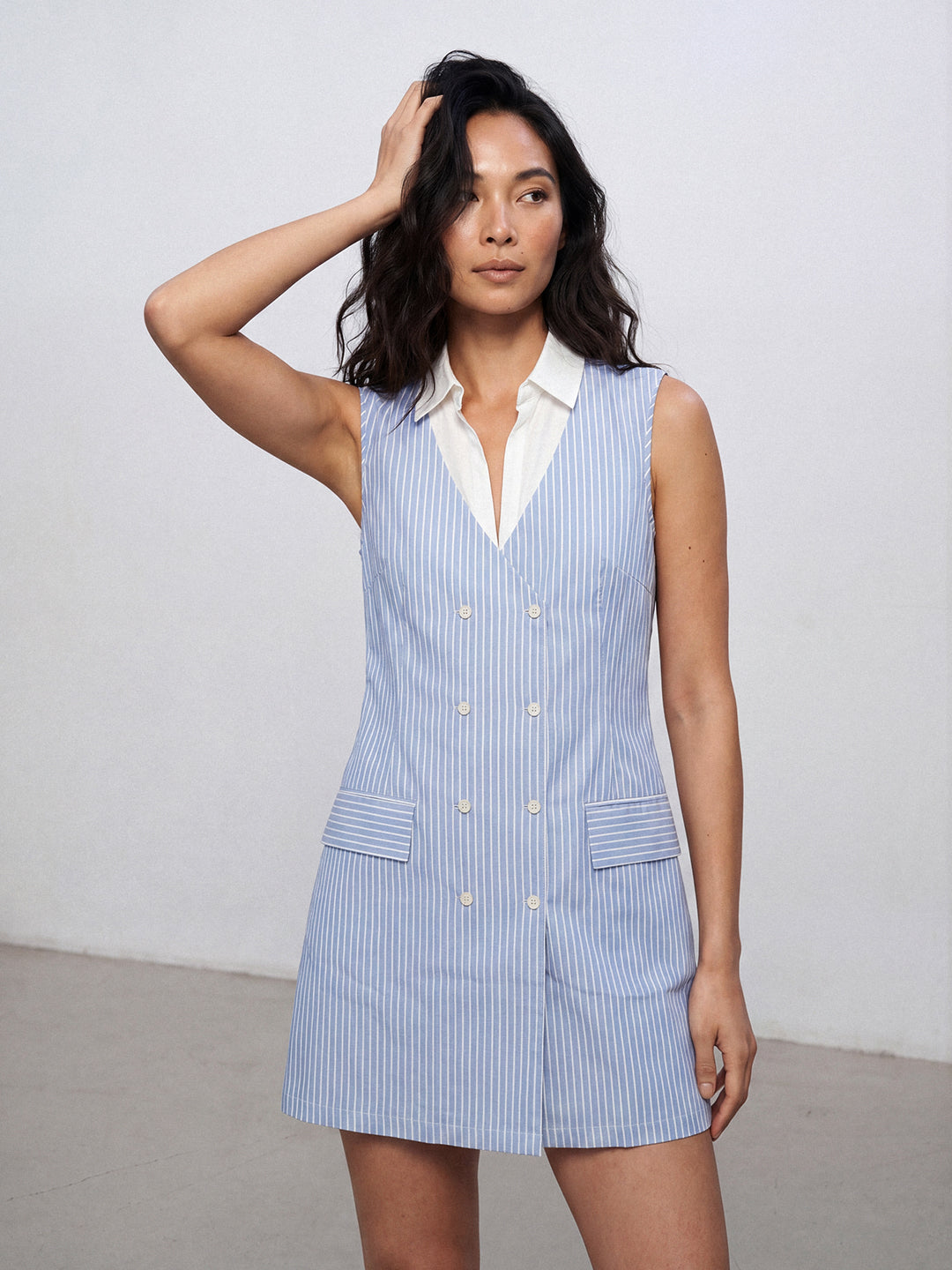 Azure Stripe Dress