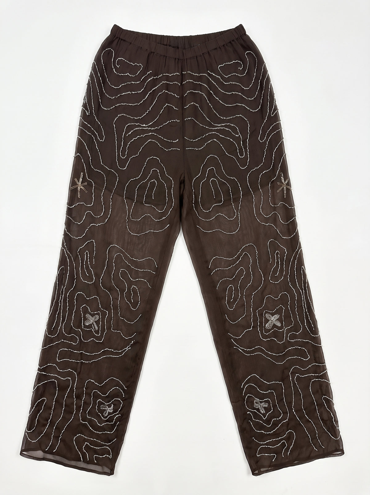 Mocha Embellished Trousers