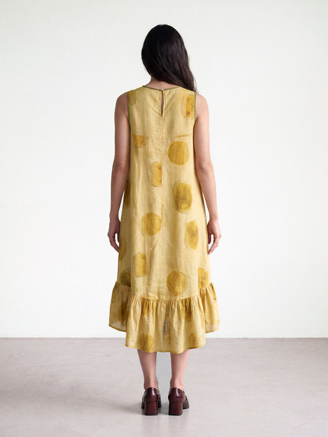 Sun-Drenched Ochre Dress