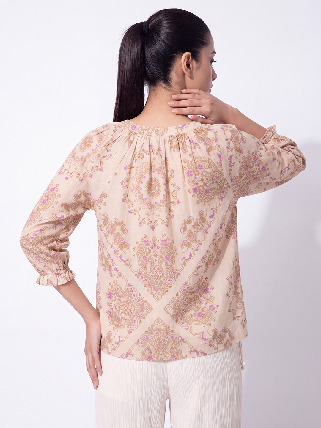 Paisley Print Relaxed blouse