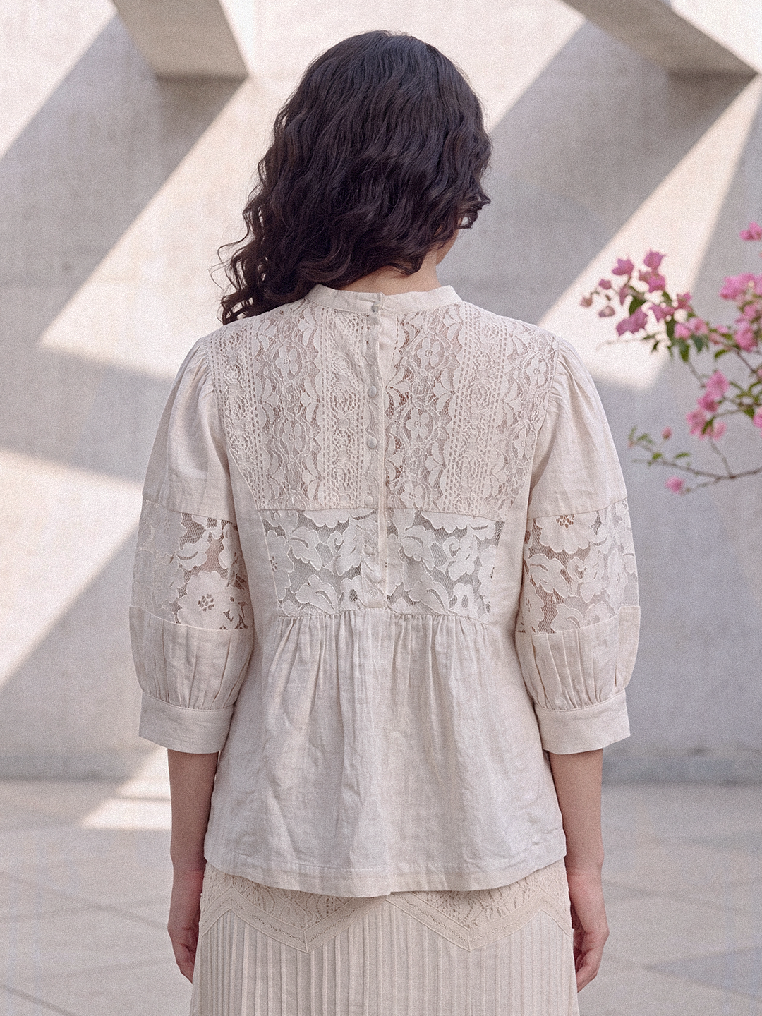 Daisy Lace Inset Shirt