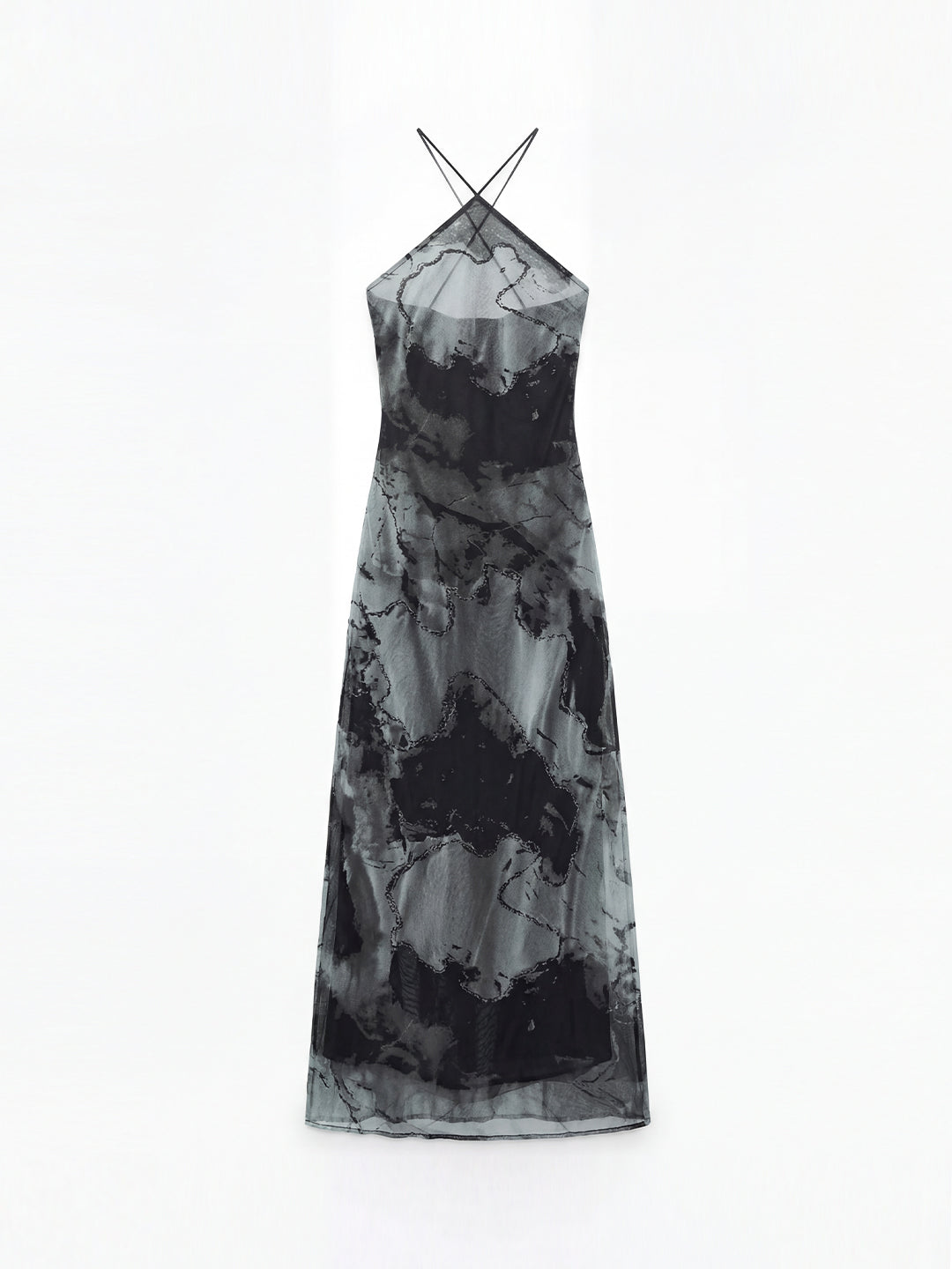 Tie and Dye Sheath Maxi Dress