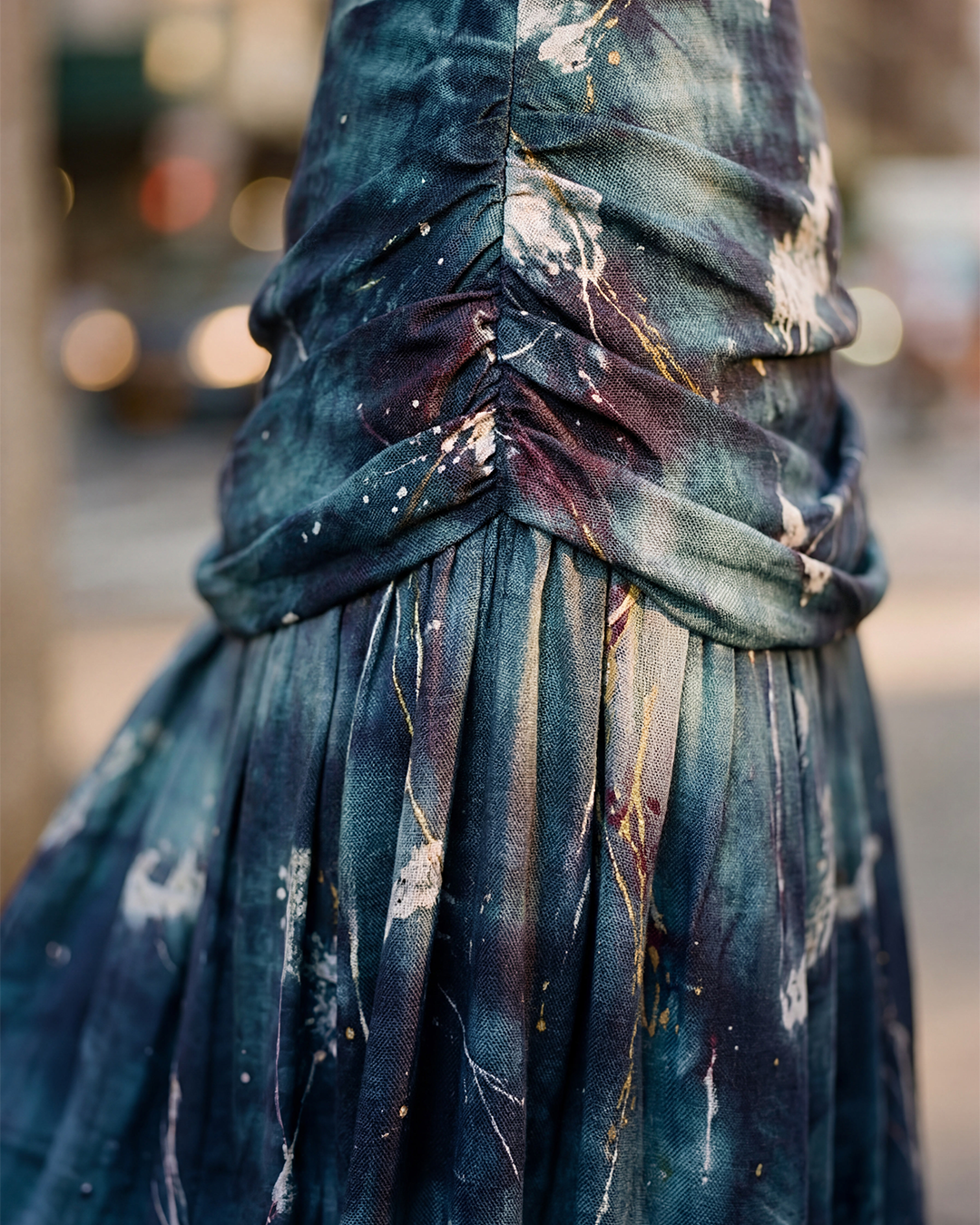 Drift Pleated Skirt (Navy Blue)