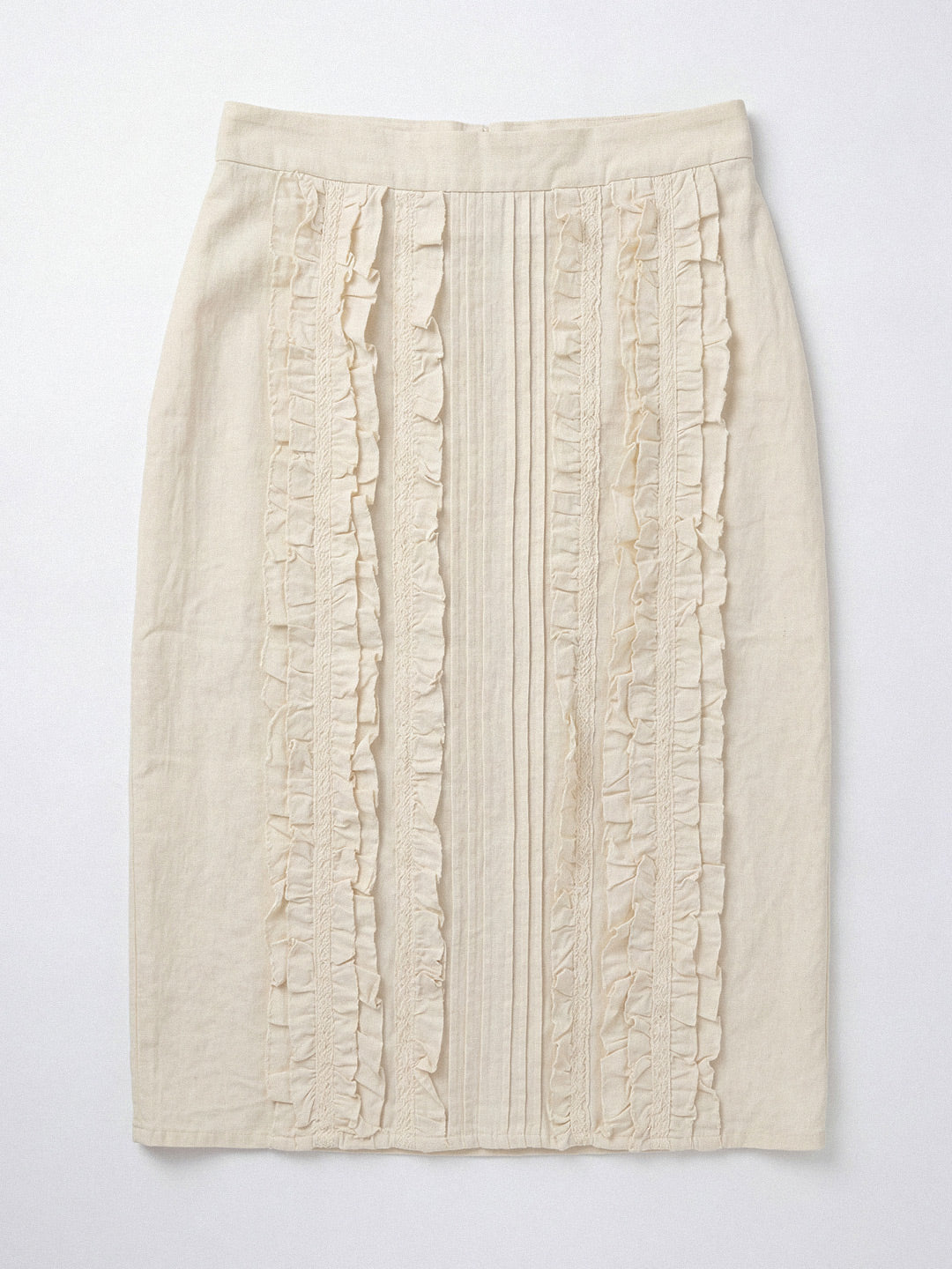 Ecru Heritage Panel Skirt