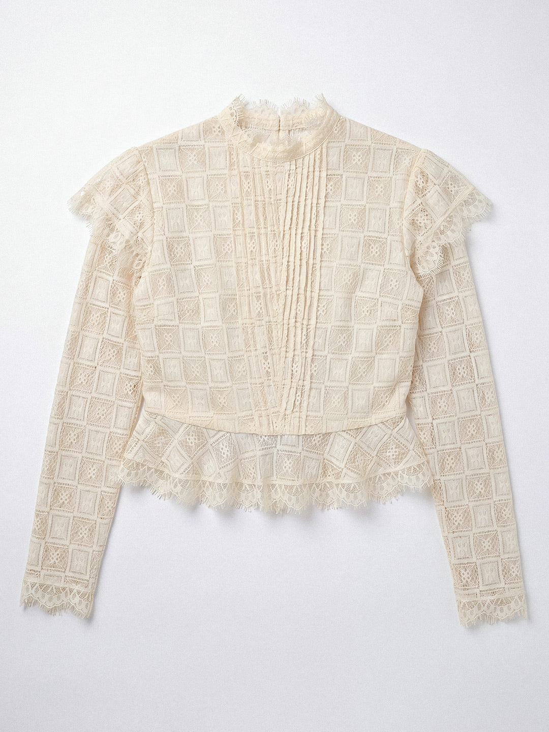 Lace Grid Blouse