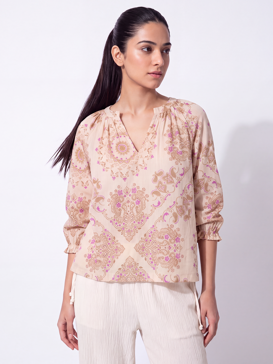 Paisley Print Relaxed blouse