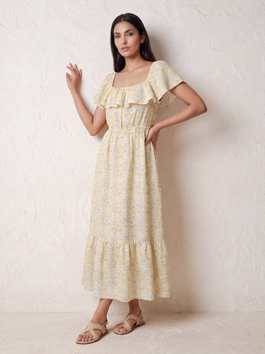 Floral Yellow Maxi