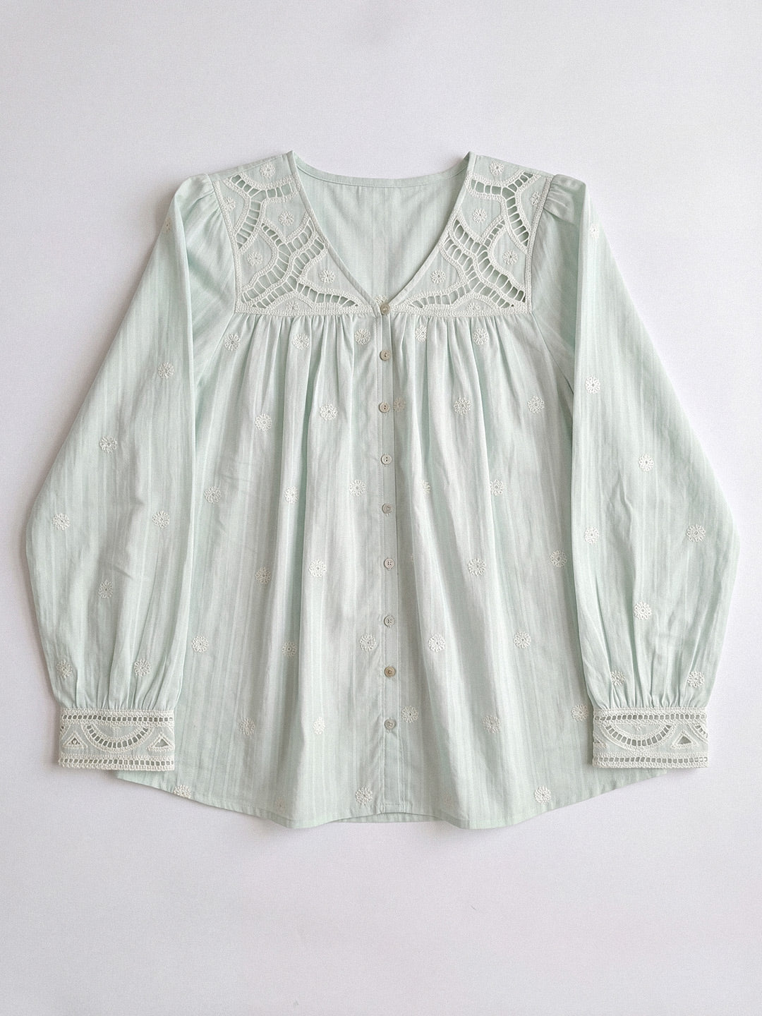 Textured Embroidered Shirt