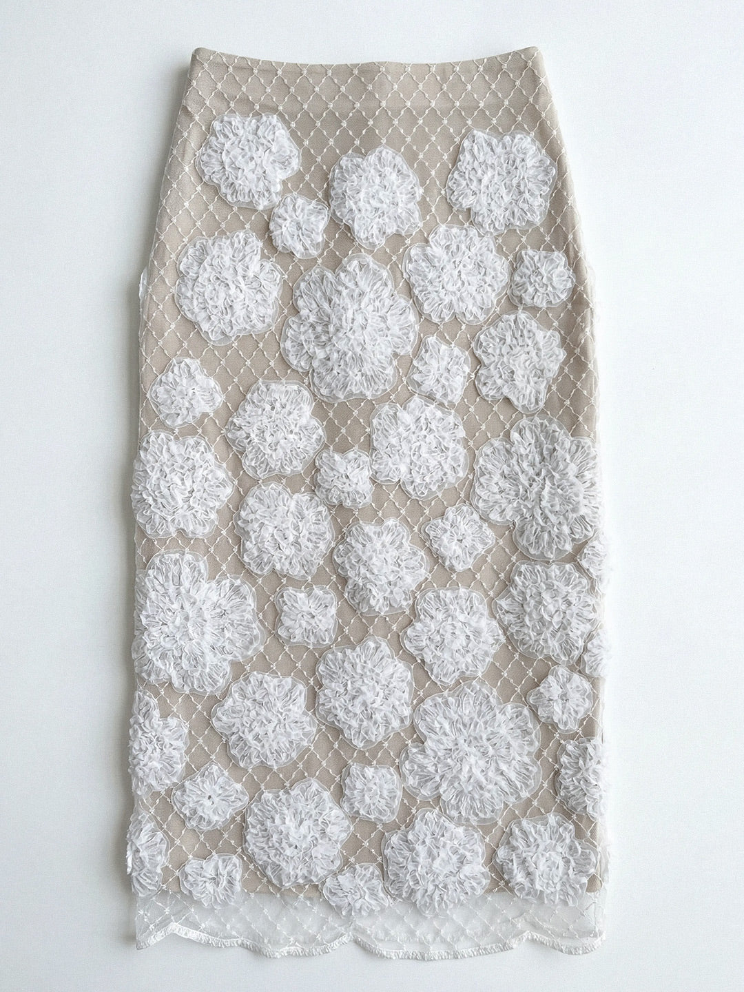 Rosette Applique Skirt