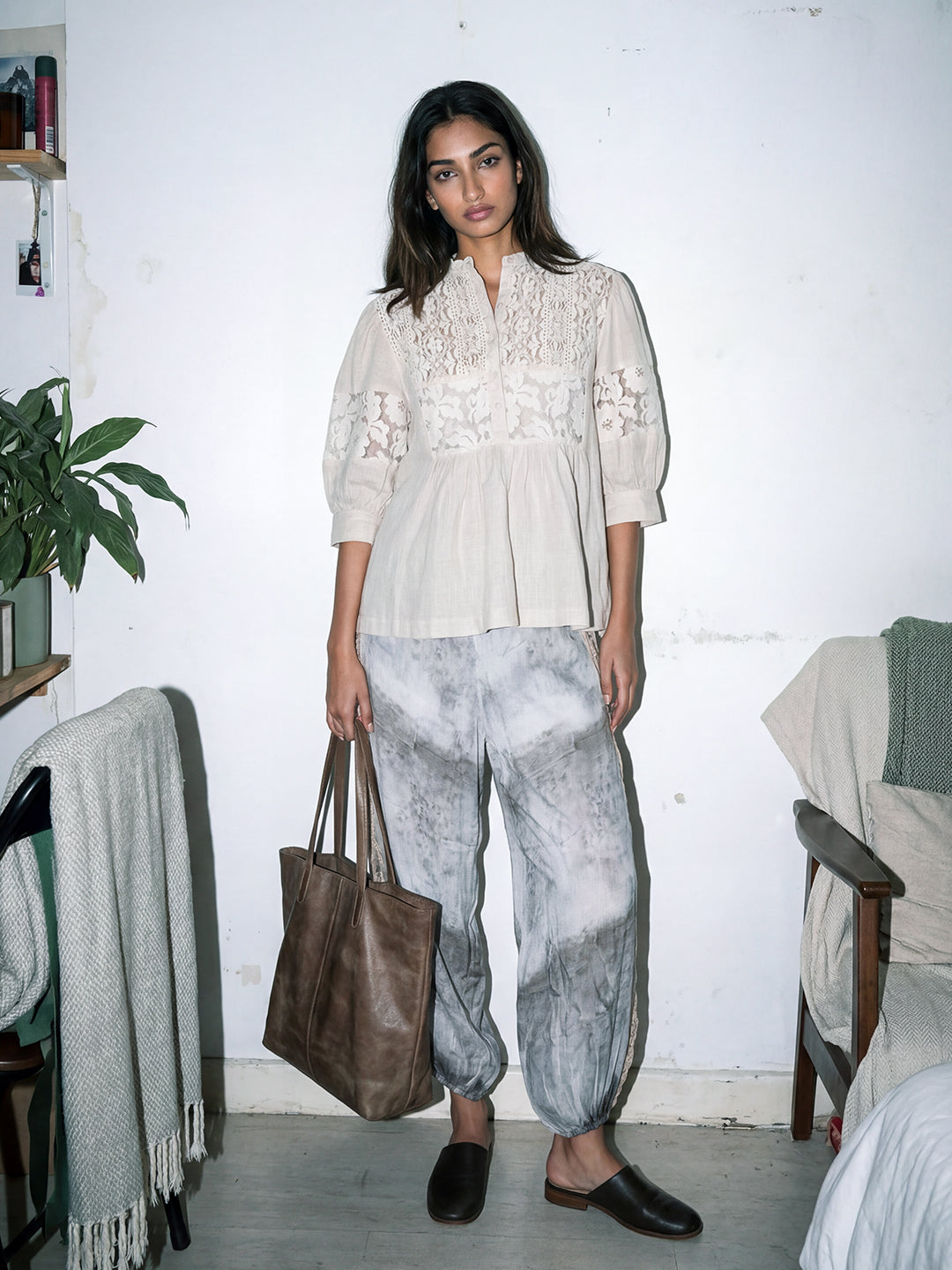 Daisy Lace Inset Shirt