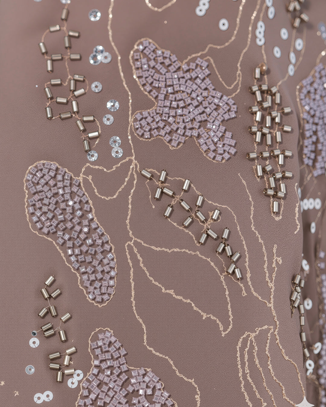 Embellished Nude Vest