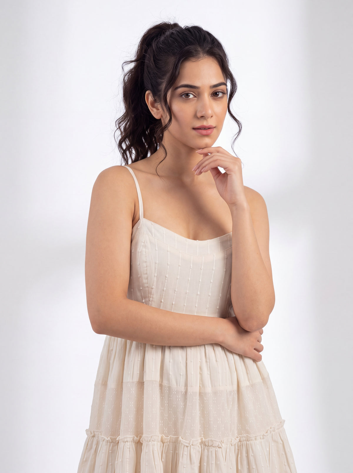 Summer Mesh Tiered Dress