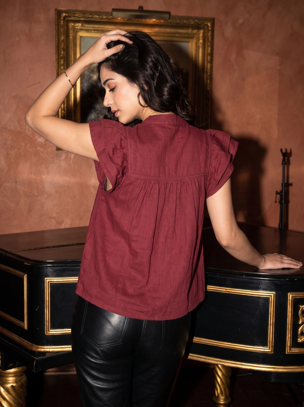 Sunset Flutter Top