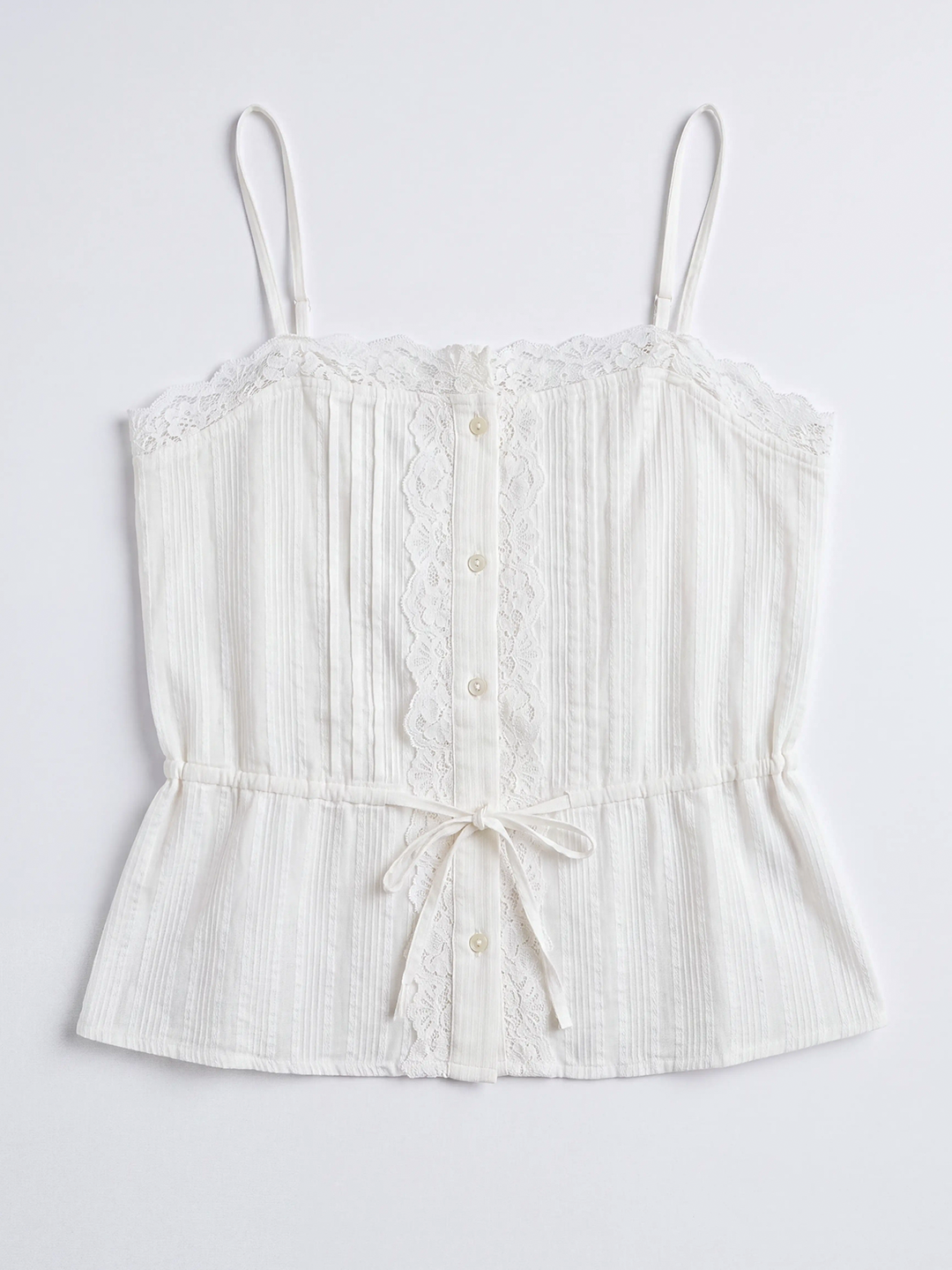 Vintage Lace-Trim Cami