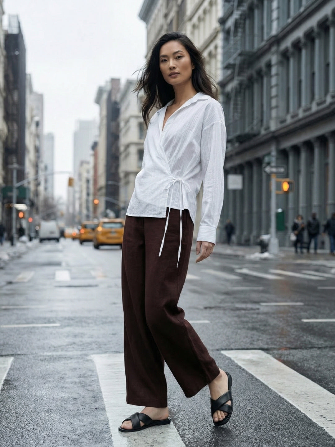 Structured Wrap Shirt