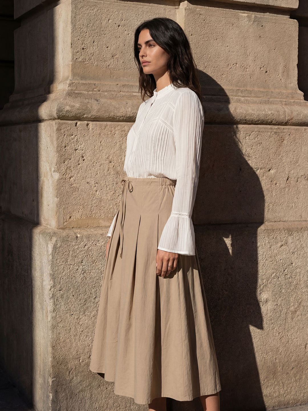 Dune Pleat Skirt