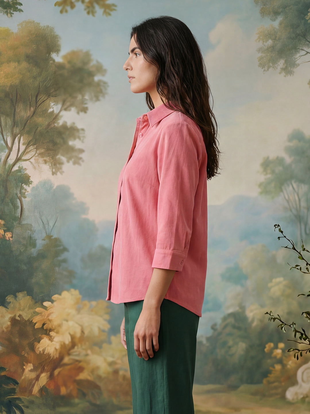 Corduroy Cloud Shirt (Almond Coral)