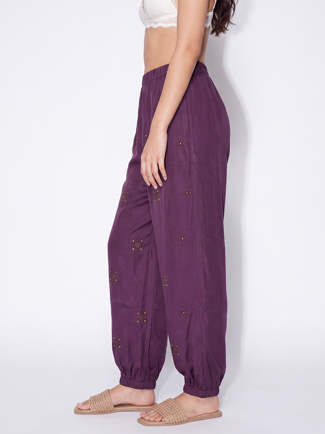 Elara Embellished Relaxed Pants