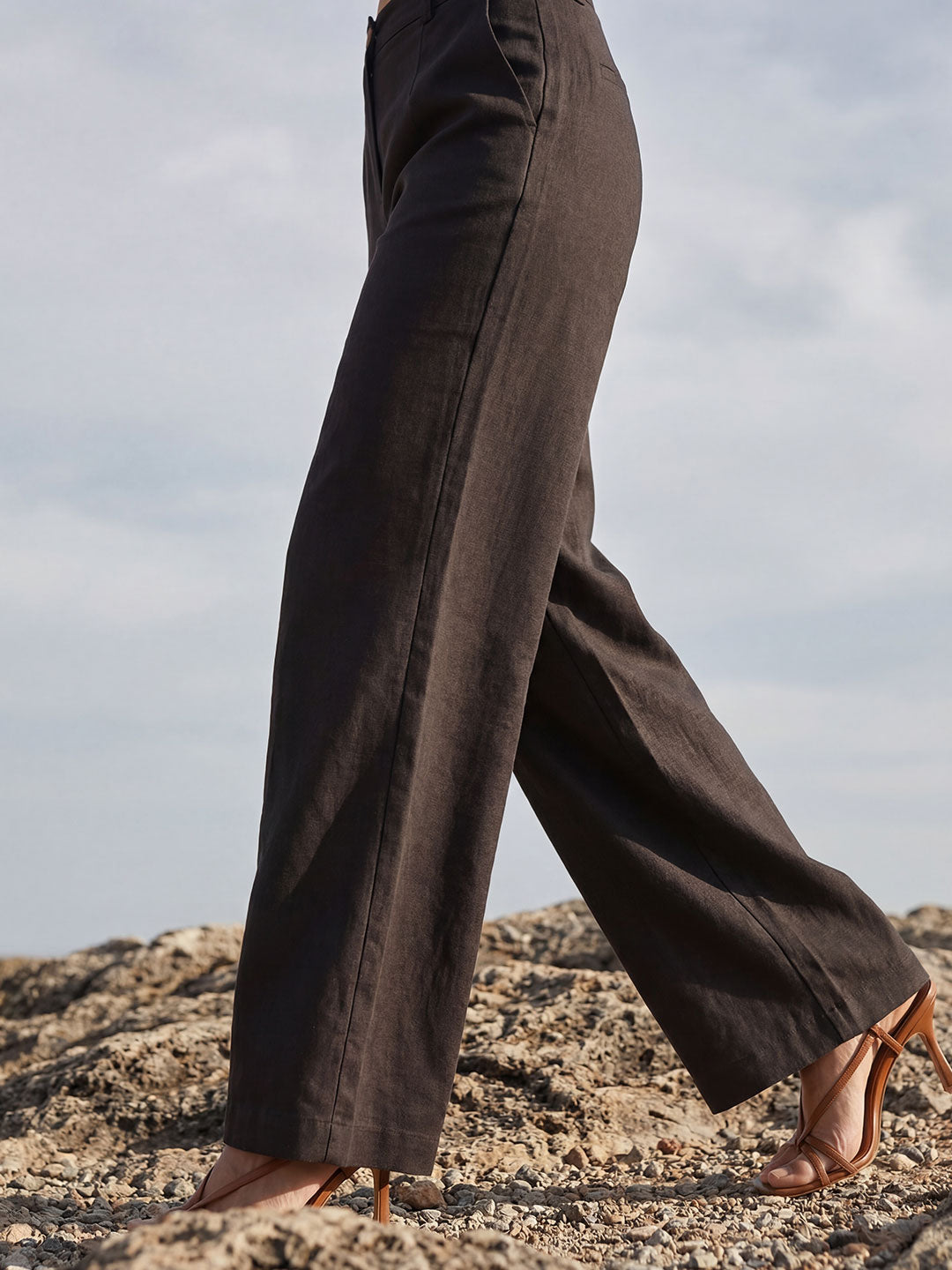 Brown Wide Trousers