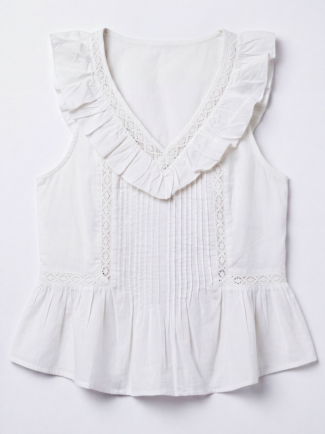 Ruffle Lace Peplum